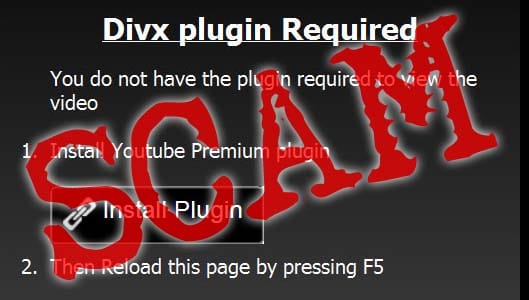 Beware of websites asking you to download video “plugins”