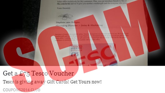 Do you want a free £75 Tesco Voucher? Hard luck.