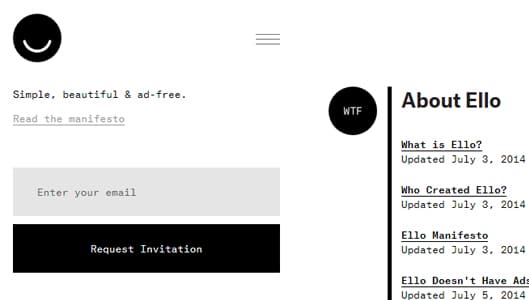 Say Ello to the anti-Facebook