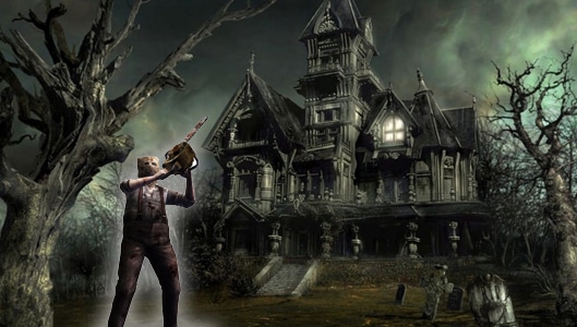 Did a man walk into a haunted house with a chainsaw and kill 7 people?