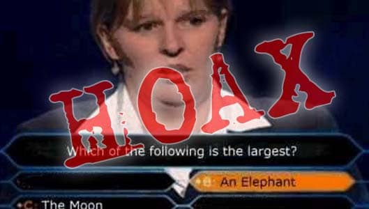 Which is larger – an elephant or the moon? HOAX