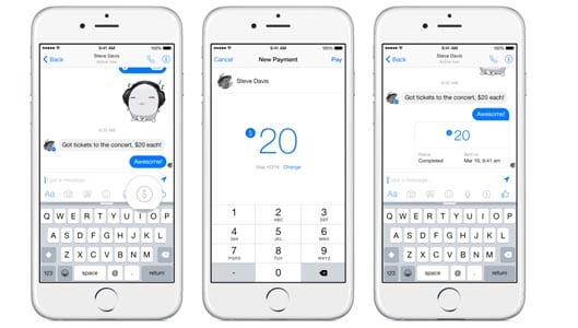 Would you send money via Facebook Messenger?