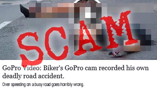Did a bikers GoPro cam record his own road accident?