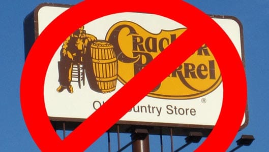 Are Cracker Barrel changing their  name to Caucasian Barrel?