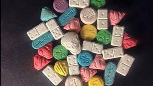The “new shapes of ecstasy” being given out at Halloween?