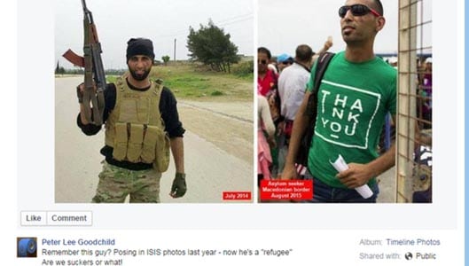 Is this ISIS fighter posing as a European refugee? Rumour goes viral.