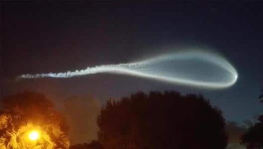 Was that a UFO above Miami? No – a rocket, actually.