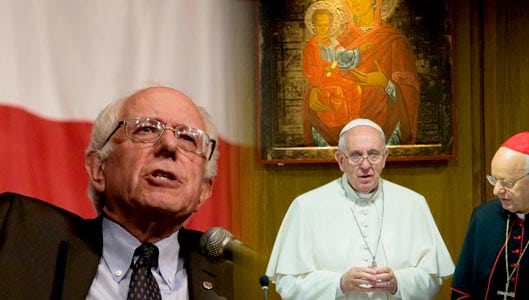 Did Pope Francis endorse Bernie Sanders during speech?