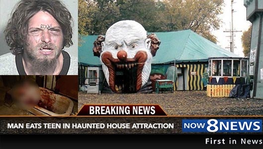 Did a Texas man really eat a teen boy inside a haunted house?