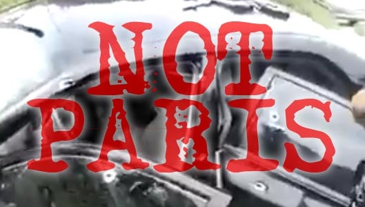 Does a video show escaped Paris terrorists shot by police?