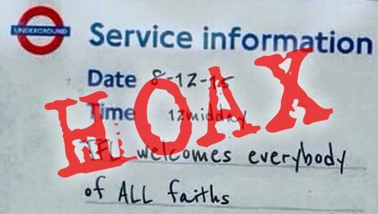 Did Transport for London put up THAT Donald Trump sign?