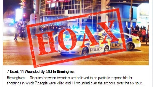 “7 Dead 11 Wounded” links about ISIS spread online