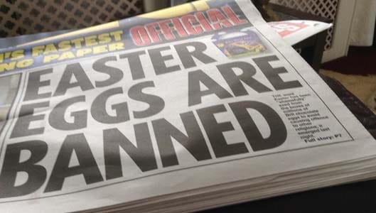 The ‘Easter Eggs are Banned’ Daily Star article DEBUNKED