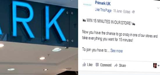 “Win minutes in our store to go crazy” Facebook SCAMS
