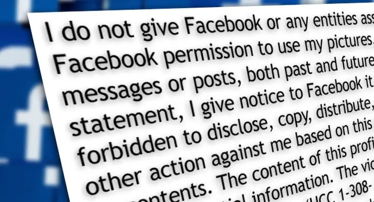 Does posting a legal privacy notice protect your Facebook data? Fact Check
