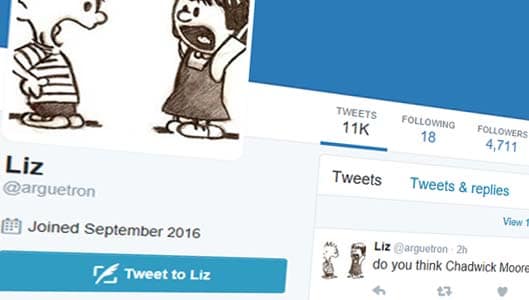Meet Liz – perhaps the most controversial Twitter user