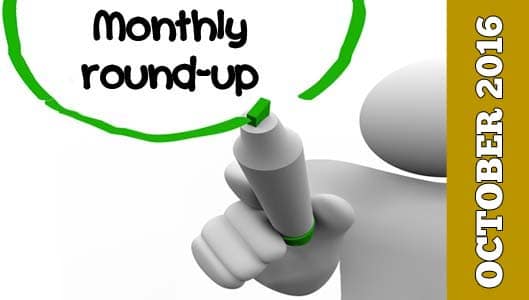 October 2016 Monthly Round-Up