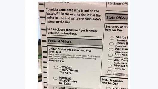 Are Oregon reallly omitting Trump from ballot paper? It’s a hoax