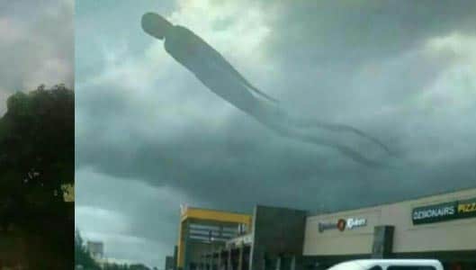 So what was that strange figure in the sky in Zambia?