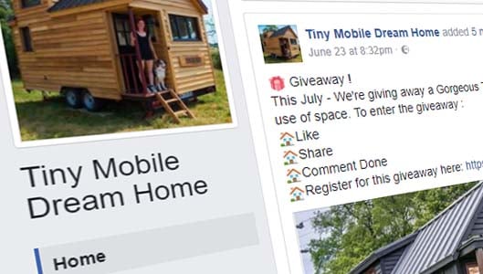 Scam Facebook posts claim you can win “Tiny Dream House”