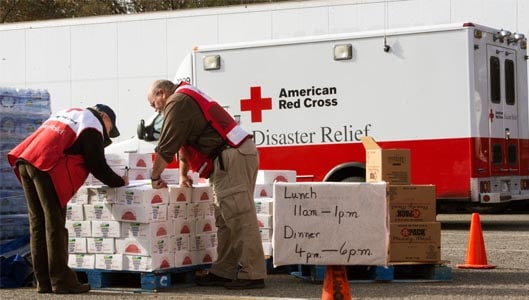 Were the Red Cross told to throw away dog food & blankets in Houston? Fact check