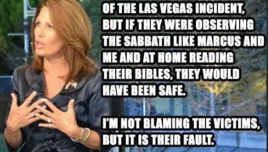 Did Michele Bachmann say Las Vegas victims should have been home during Sabbath? Fact Check
