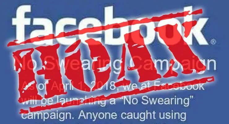 Has Facebook introduced a “No Swearing” campaign? Fact Check
