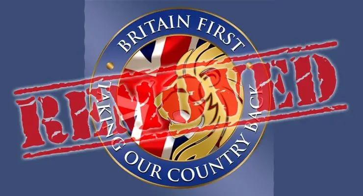 Facebook remove and ban Britain First Facebook pages – a look back