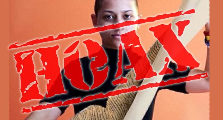 Does photo show Emma Gonzalez ripping apart US Constitution? Fact Check