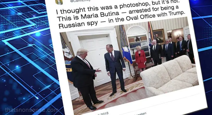 Does a photo show Russian agent Maria Butina in the Oval Office? Fact Check