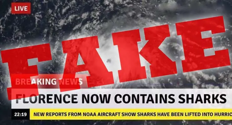 Is Hurricane Florence picking up sharks? Fact Check
