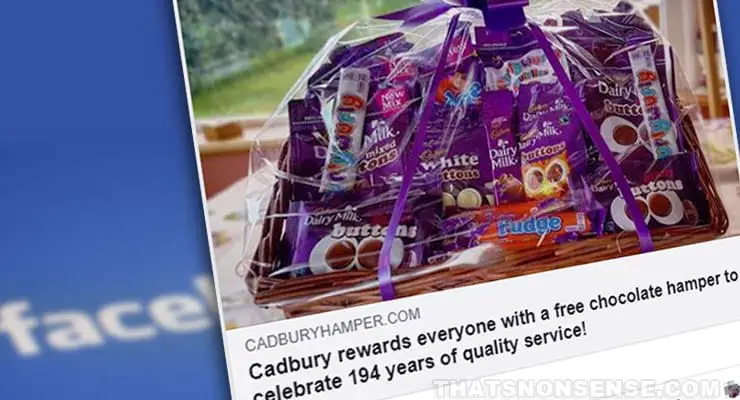 Is Cadbury giving away free products for sharing a Facebook post? Fact Check