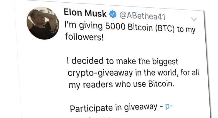 Crooks post crypto-currency scams from verified Twitter account, again