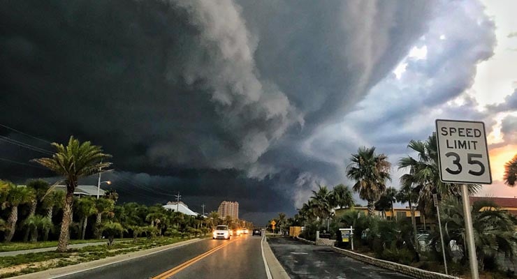 Fake photos purporting to show Hurricane Michael spread online