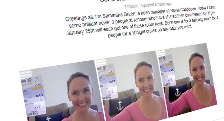 Can you win a Royal Caribbean balcony room for sharing a Facebook post? Fact Check