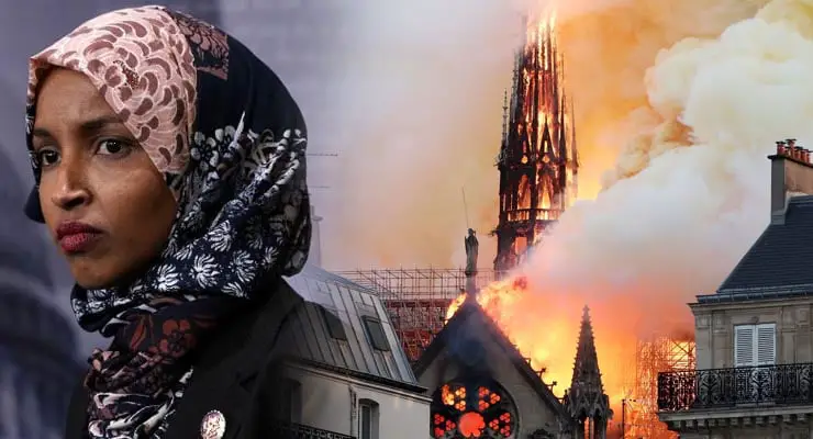 Did Ilhan Omar tweet “they reap what they sow” after Notre Dame fire? Fact Check