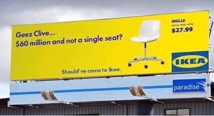 Did IKEA billboard really poke fun out of Clive Palmer? Fact Check
