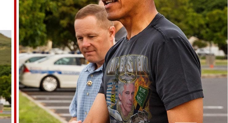 Was Obama seen wearing a RIP Epstein t-shirt? Fact Check