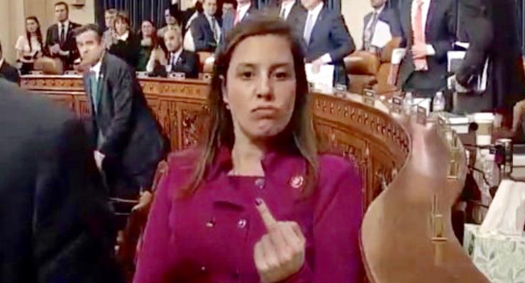 Did Elise Stefanik give TV cameras the finger? Fact Check