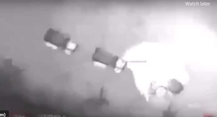 Does video show aerial footage of drone attack on Qasem Soleimani? Fact Check