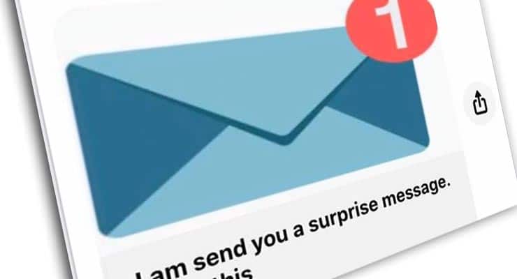 Watch out for “Surprise Message” links spreading on Facebook