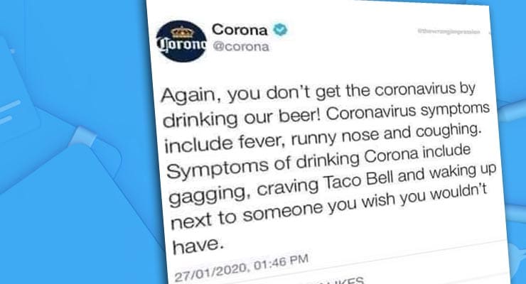 Did Corona Extra tweet inappropriate posts about coronavirus? Fact Check