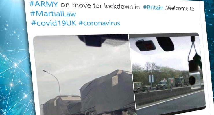 Photos, videos and rumours claim British army preparing for UK lockdown. Fact Check