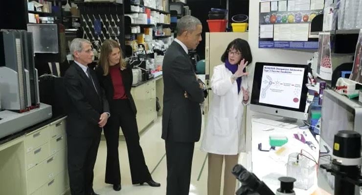 Does photo show Obama, Fauci and Melinda Gates at Wuhan Lab? Fact Check