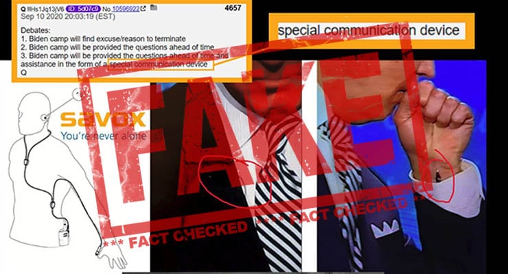 Was Joe Biden wearing a hidden wired earpiece during debate? Fact Check