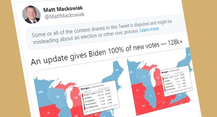 Did Joe Biden receive 100% of a mail-in ballot “dump” in Michigan? Fact Check