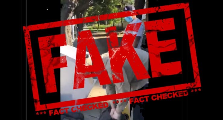 Does video online show men adding or stealing ballots from drop-off box in Reseda? Fact Check