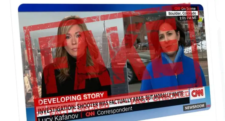 Did CNN banner claim Colorado shooter was “morally white”? Fact Check