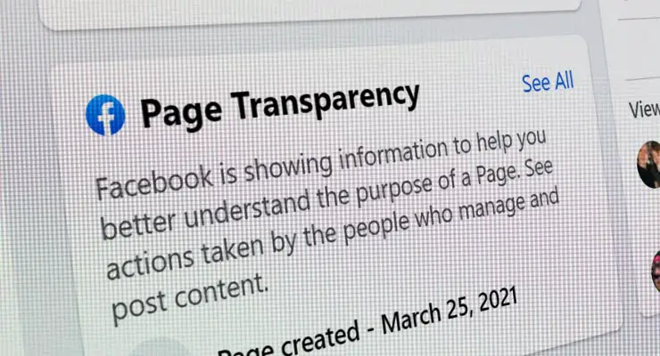 How to use the Page Transparency tool to spot fake Facebook pages