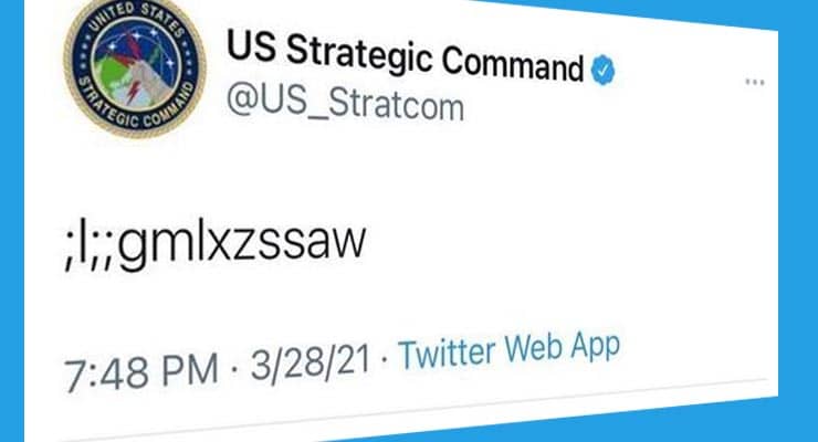 Mysterious tweet from US Strategic Command’s Twitter account explained